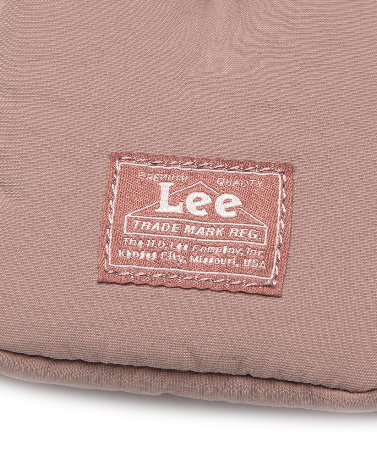 리(LEE) 퀼팅 미니백 키링 핑크