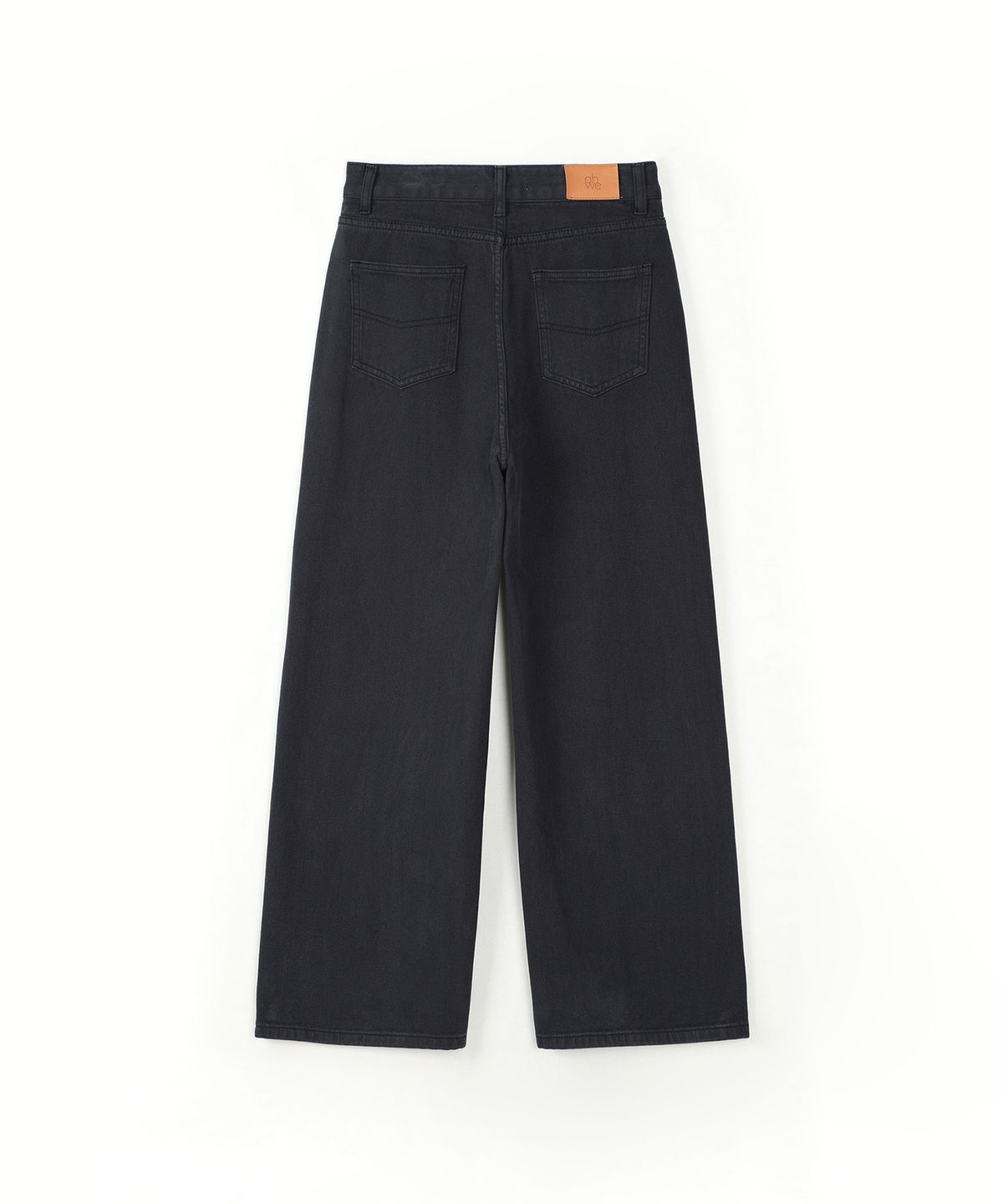 아위(AHWE) COLOR DYEING WIDE DENIM_L NAVY