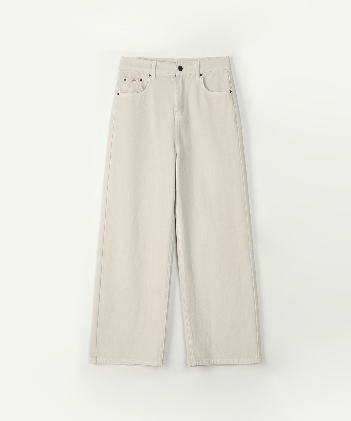 아위(AHWE) COLOR DYEING WIDE DENIM_L BEIGE