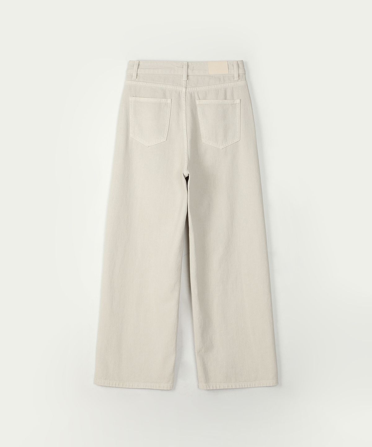 아위(AHWE) COLOR DYEING WIDE DENIM_L BEIGE
