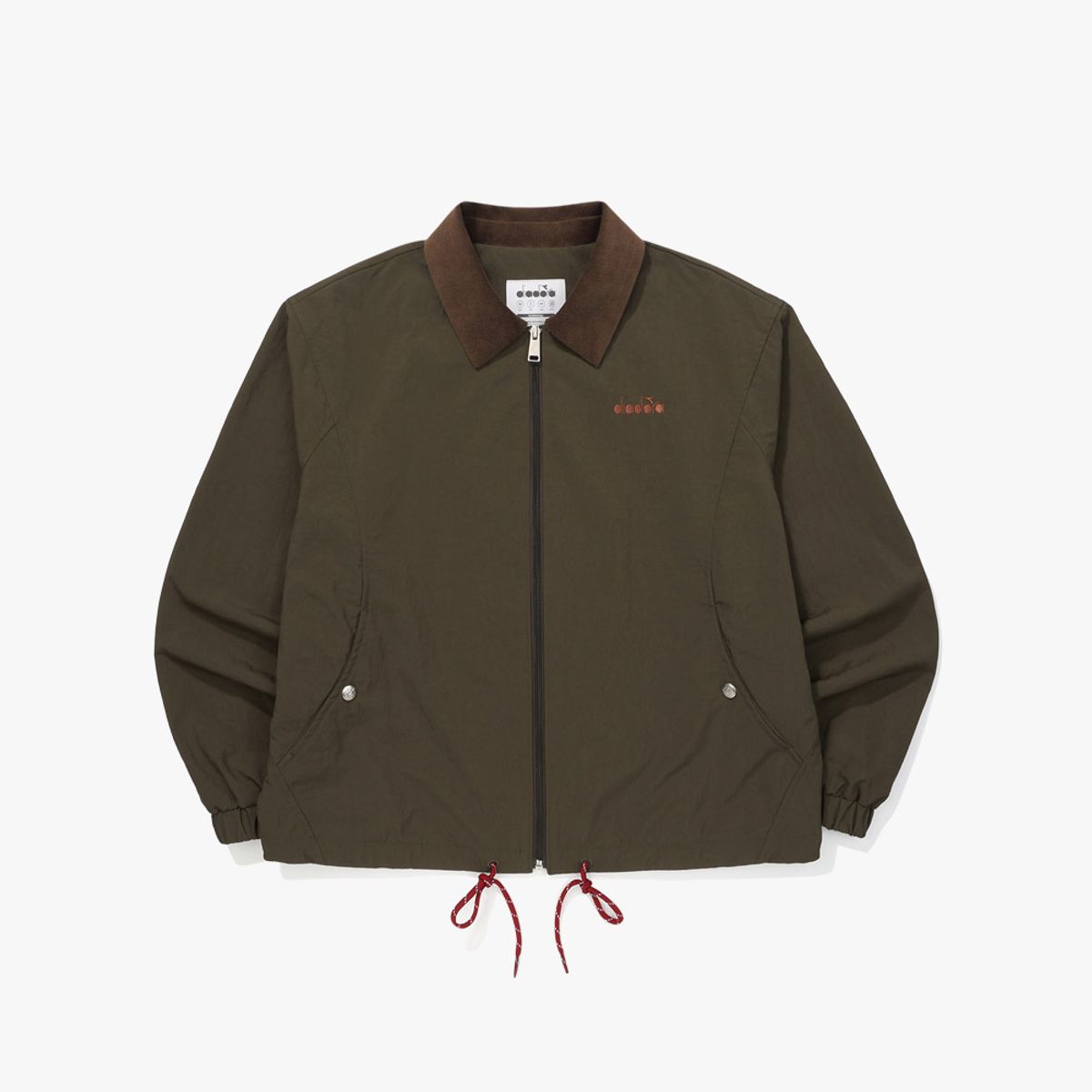 디아도라(diadora) 크로스코트 코치 자켓 우먼 KHAKI