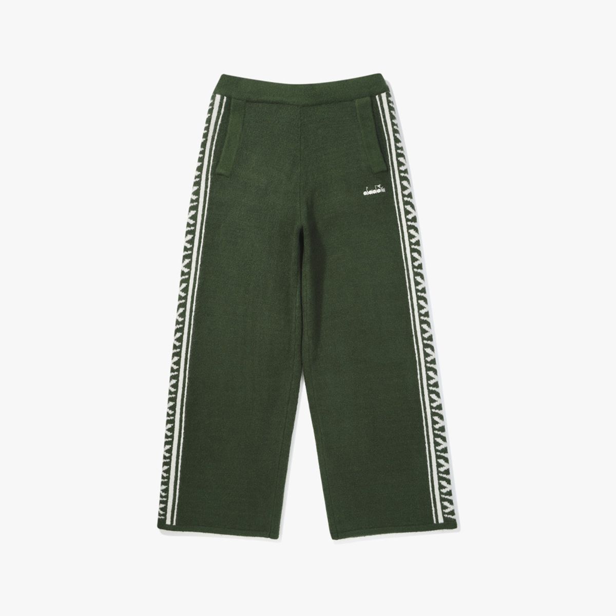 디아도라(diadora) 프리즈 스웨터 트랙 팬츠 우먼 GREEN