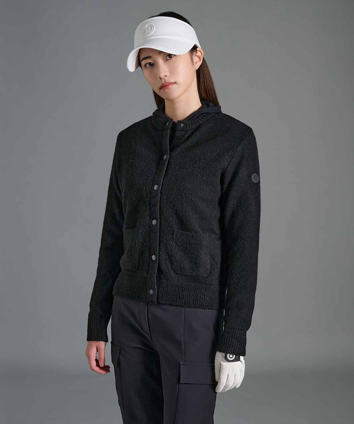 빈폴골프(BEANPOLE GOLF) 여성 하이브리드 방풍 카디건 - 블랙