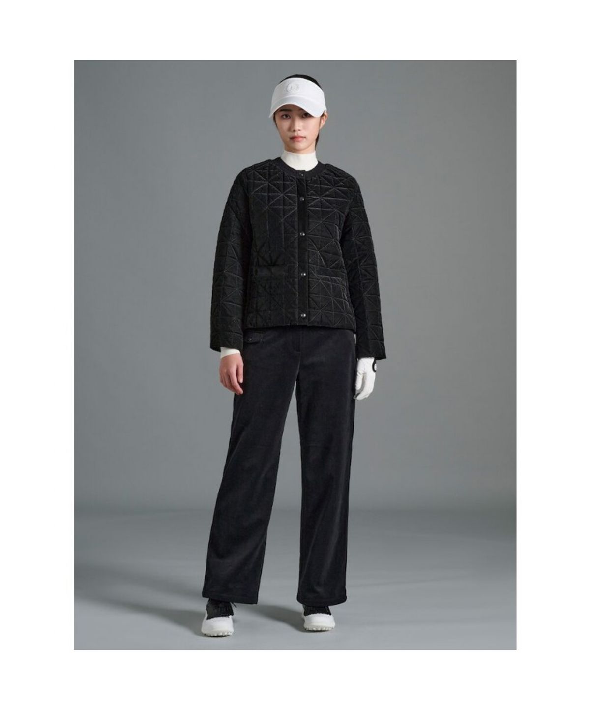빈폴골프(BEANPOLE GOLF) 여성 퀼팅 점퍼 - 블랙