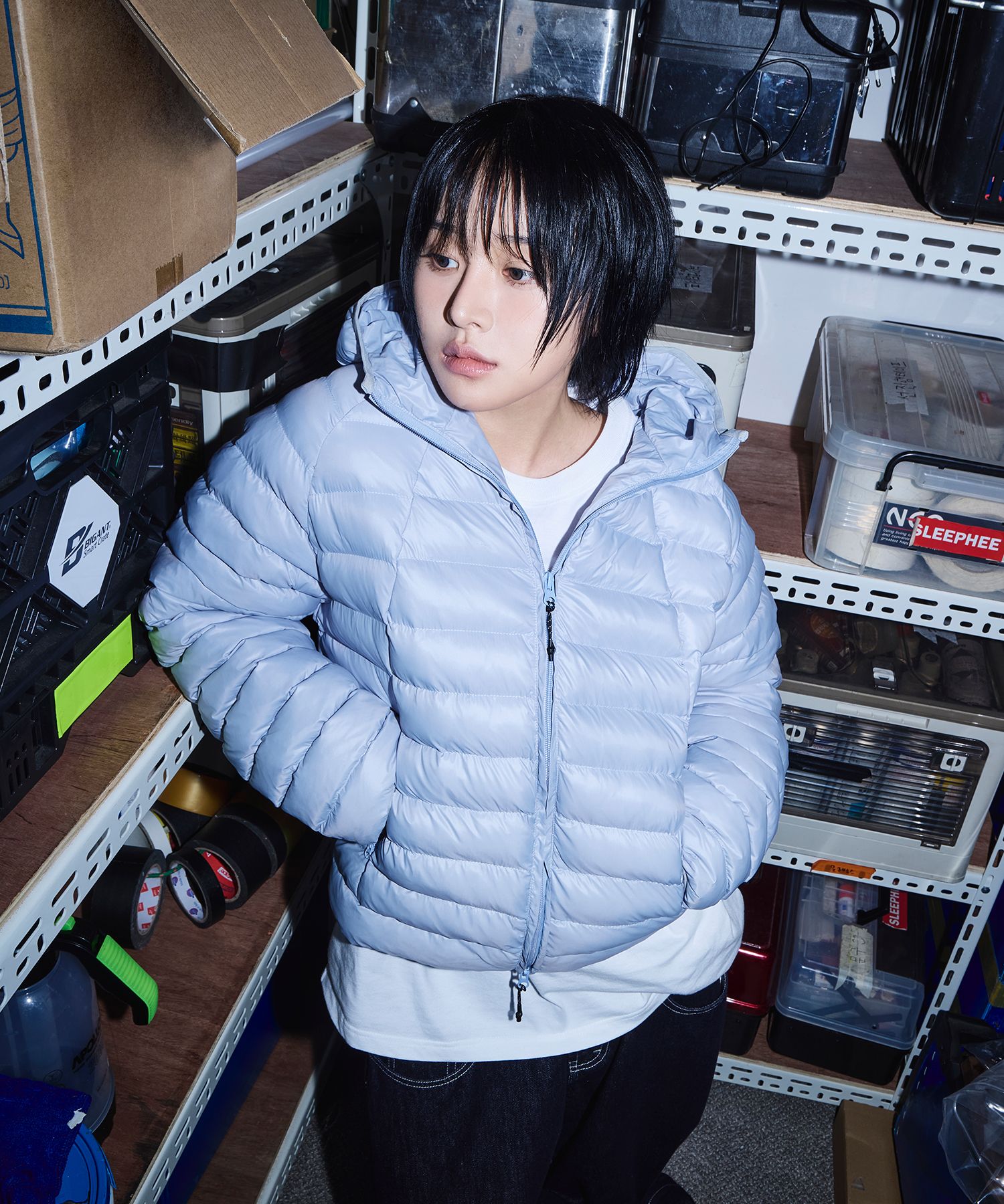 MUSINSA公式 | SCALLYWAG ライトウェイトパディングフードジャケット