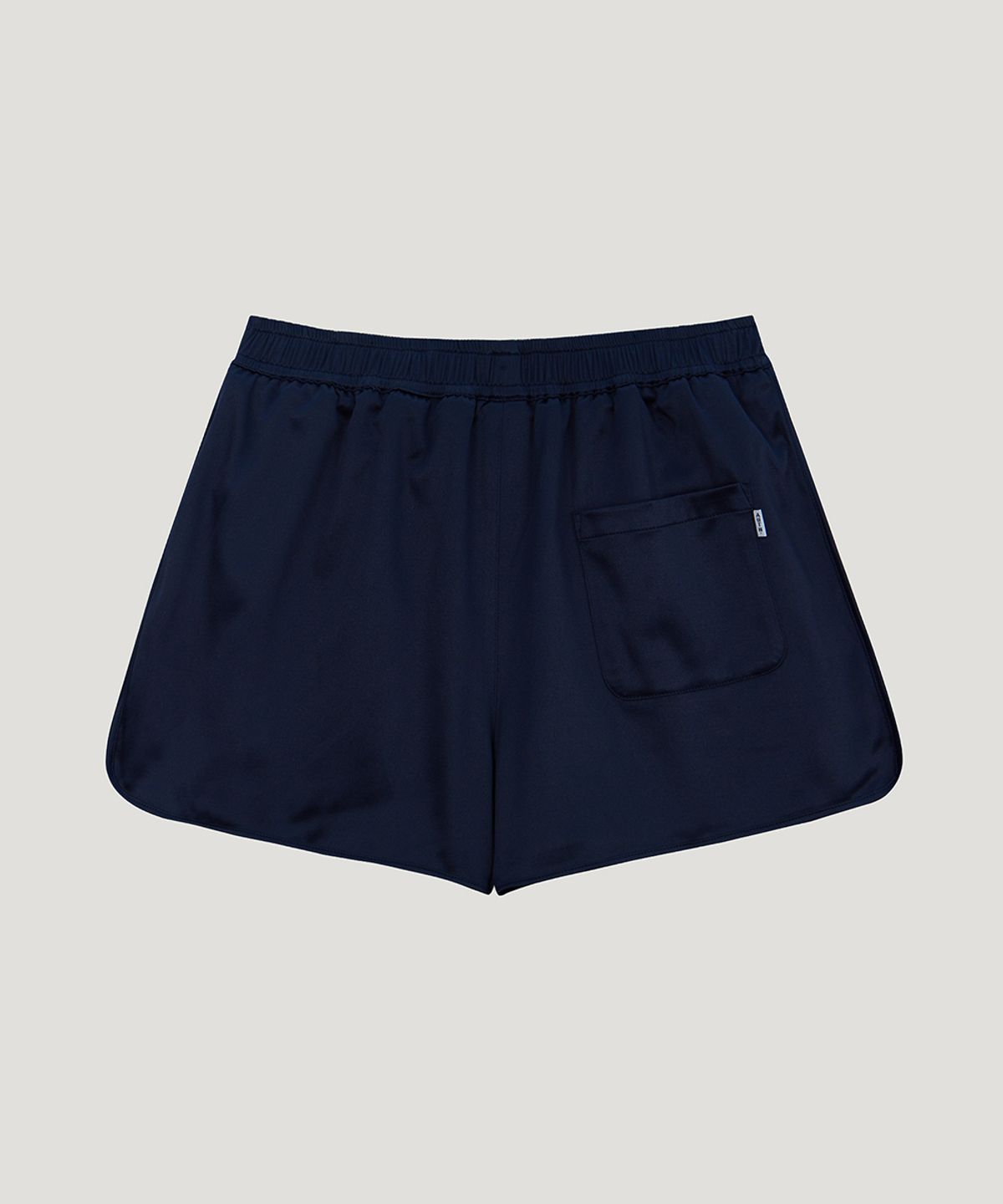 어쓰(AUTH.) 배색 사틴 트레이닝 쇼츠 (네이비)