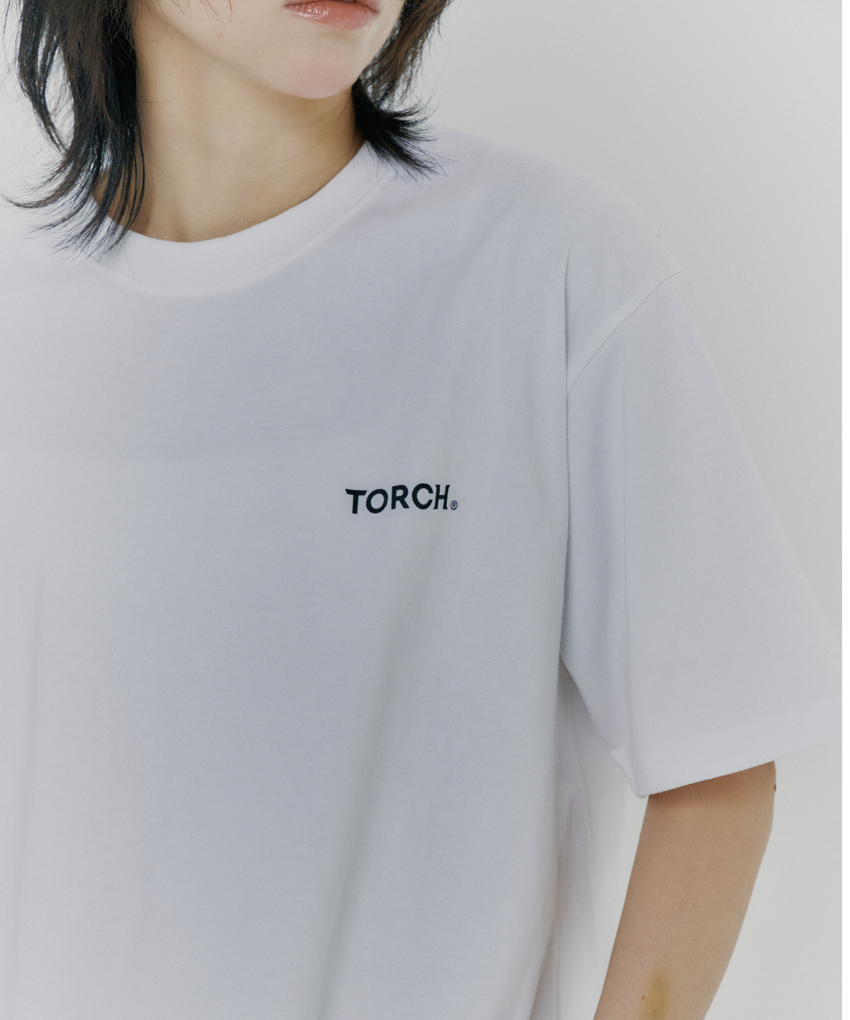 토치(TORCH) TORCH BASIC LOGO T-SHIRTS ［WHITE］