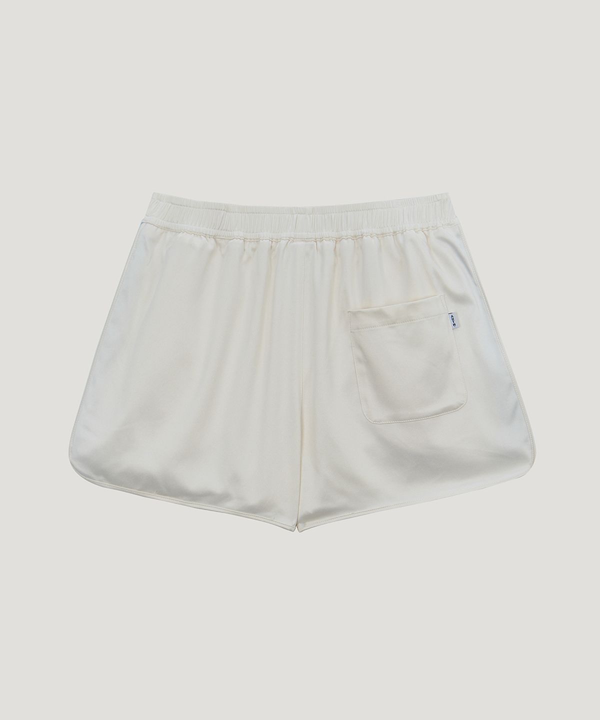 어쓰(AUTH.) 배색 사틴 트레이닝 쇼츠 (크림)