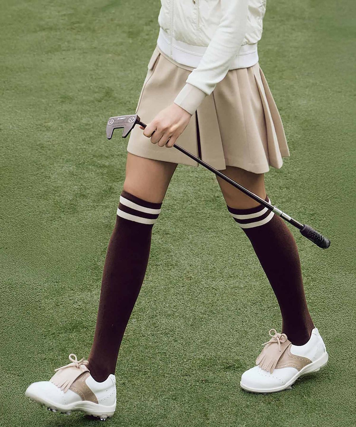 빈폴골프(BEANPOLE GOLF) 여성 혼방 큐롯 - 베이지