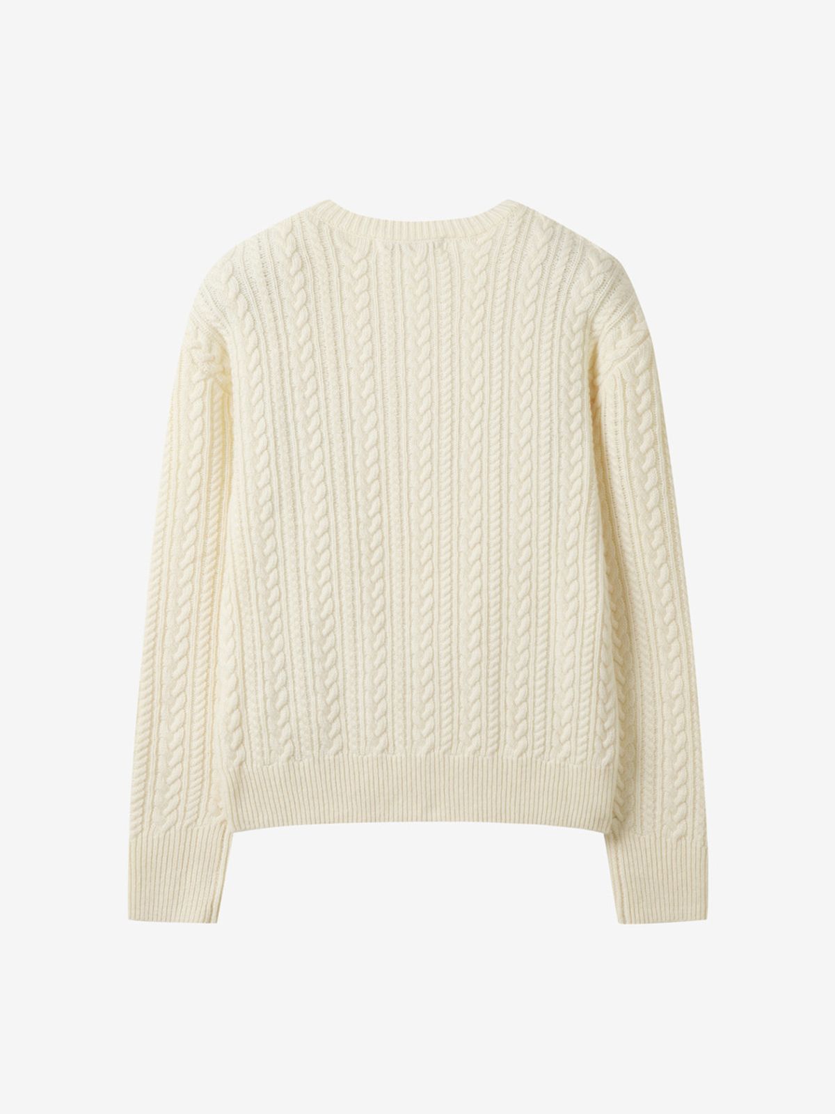 엘유브이엠(LUVM) RIBBED KNIT PULLOVER_CREAM