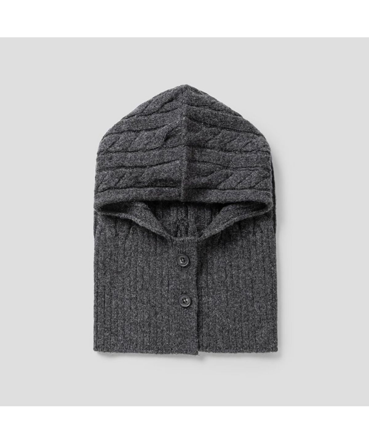 빈폴 액세서리(BEANPOLE ACCESSORY) 울 케이블 바라클라바 - 애쉬