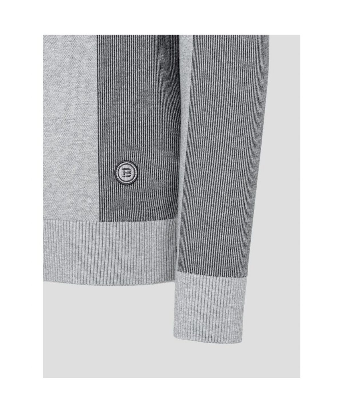 빈폴골프(BEANPOLE GOLF) 남성 사이드 스트라이프 패턴 풀오버 - 그레이