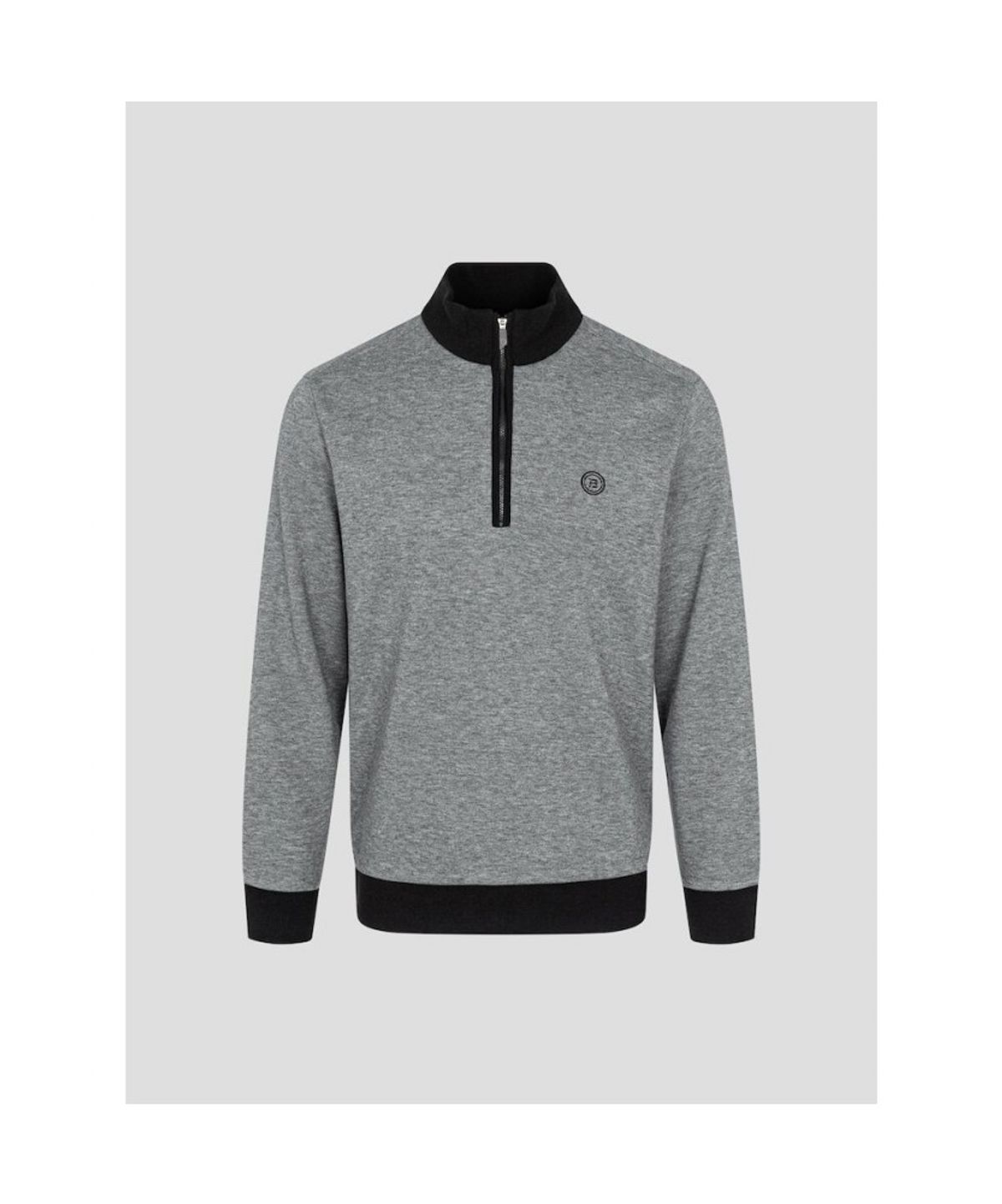 빈폴골프(BEANPOLE GOLF) 남성 니트라이크 하프 집업 티셔츠 - 애쉬