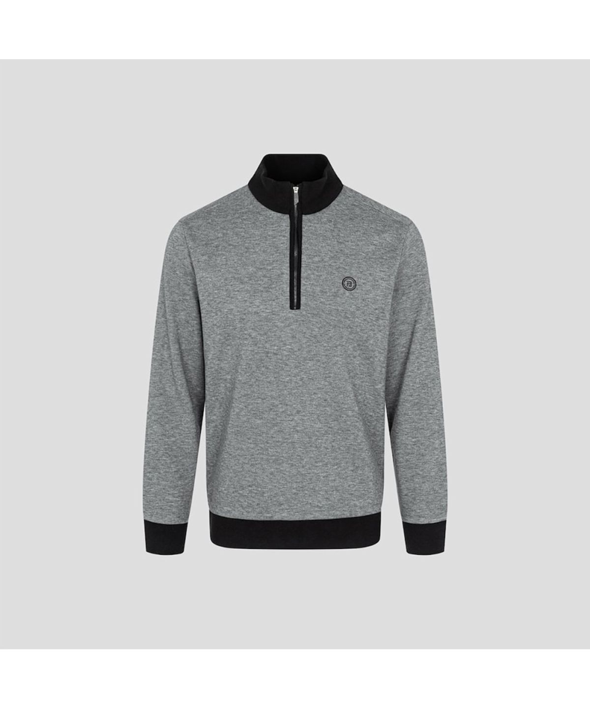 빈폴골프(BEANPOLE GOLF) 남성 니트라이크 하프 집업 티셔츠 - 애쉬