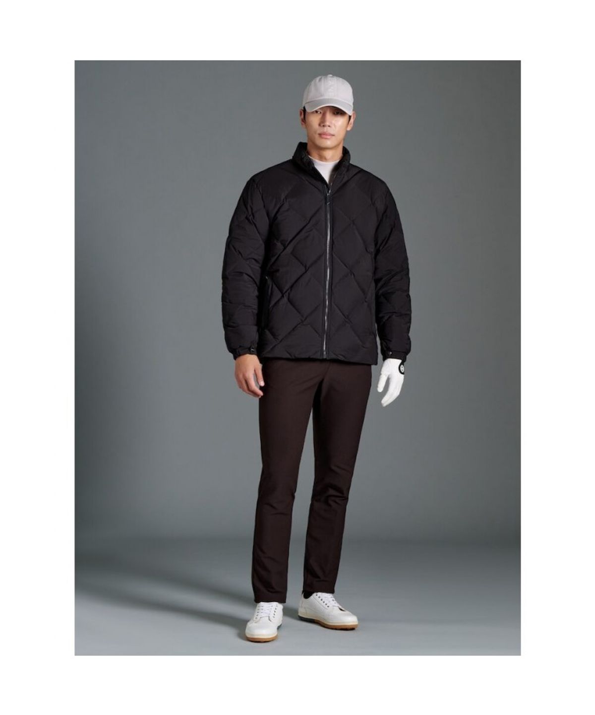 빈폴골프(BEANPOLE GOLF) 남성 발열 슬림 팬츠 - 옐로이시 브라운