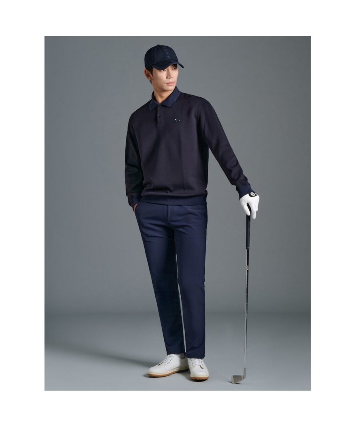 빈폴골프(BEANPOLE GOLF) 남성 발열 슬림 팬츠 - 네이비