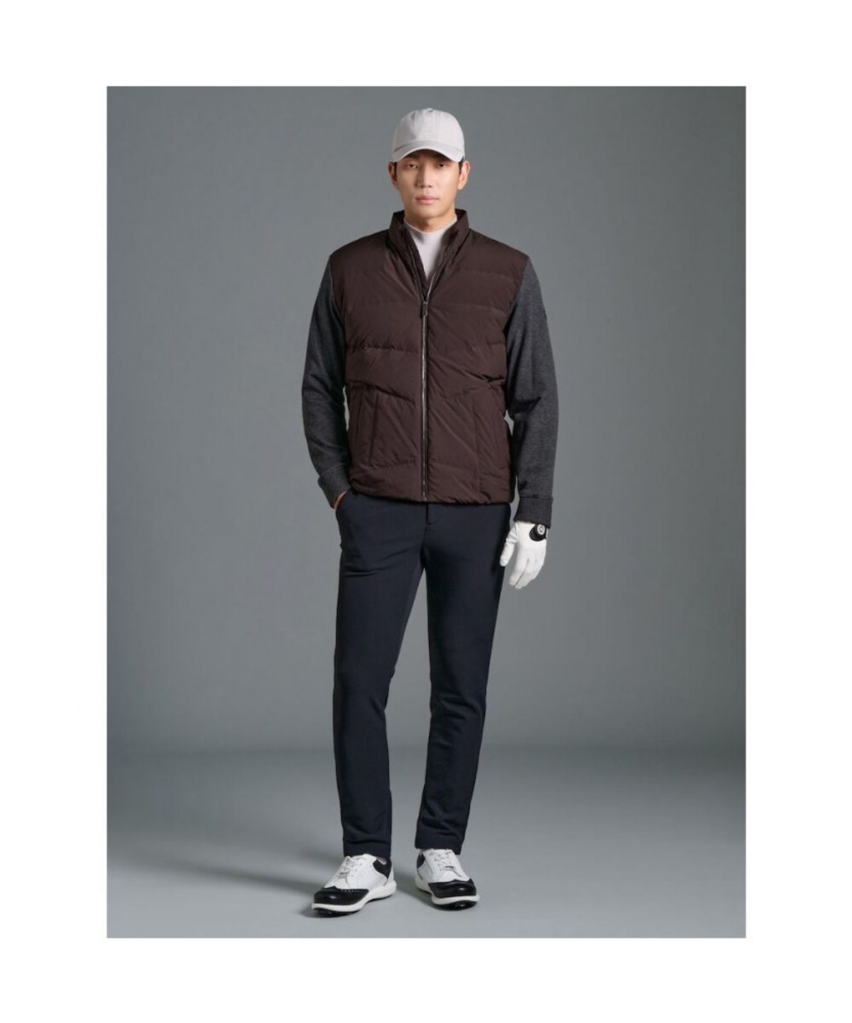 빈폴골프(BEANPOLE GOLF) 남성 쉘러 본딩 슬림 팬츠 - 블랙
