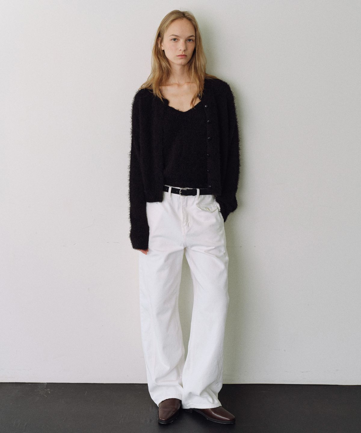 유라고(URAGO) Hairy knit sleeveless