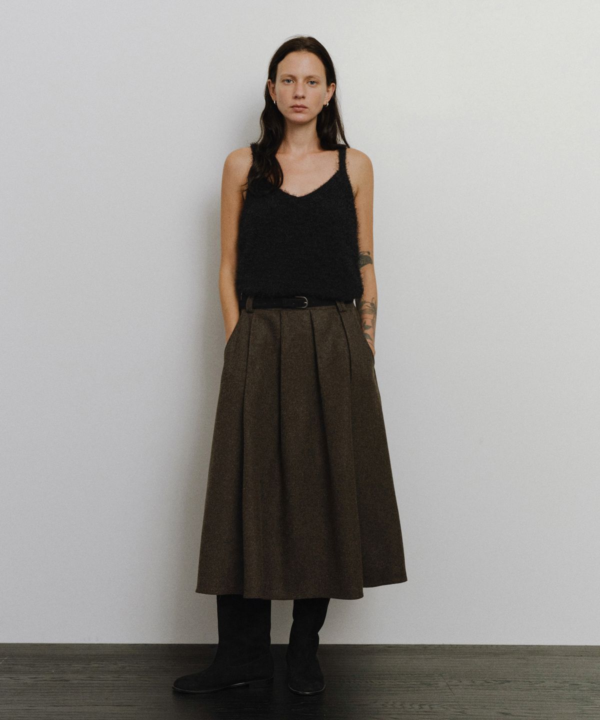 유라고(URAGO) Hairy knit sleeveless