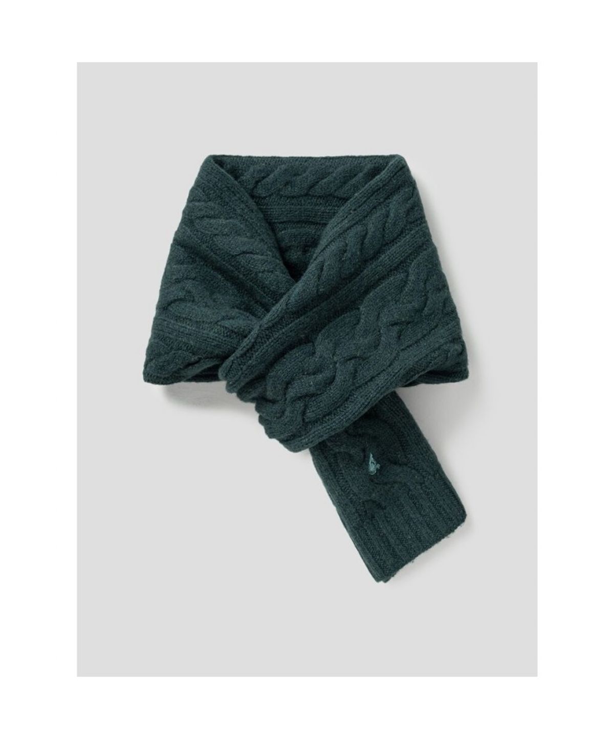 빈폴 액세서리(BEANPOLE ACCESSORY) 울 케이블 숏 머플러 - 그린