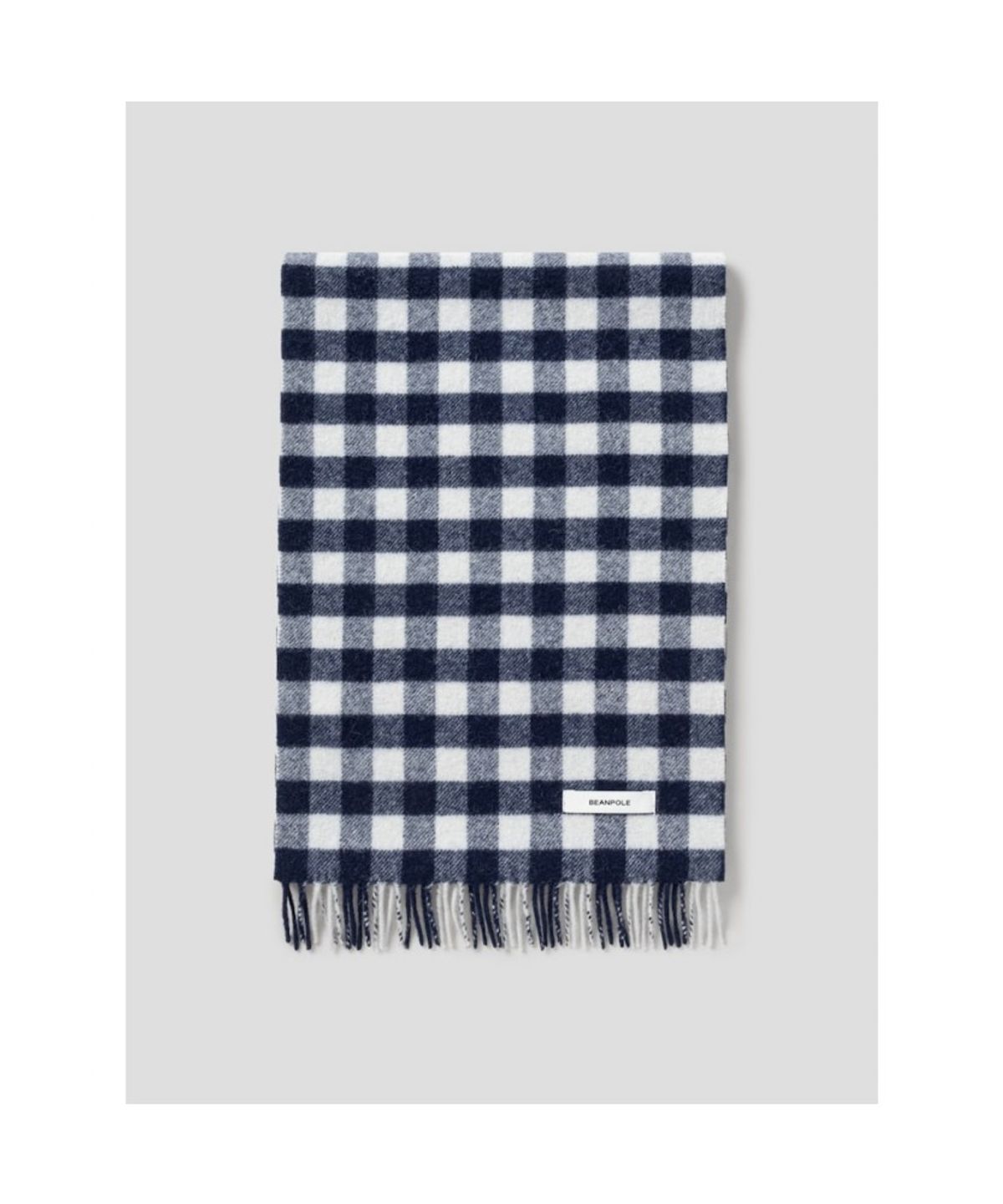 빈폴 액세서리(BEANPOLE ACCESSORY) 울 깅엄체크 머플러 - 네이비