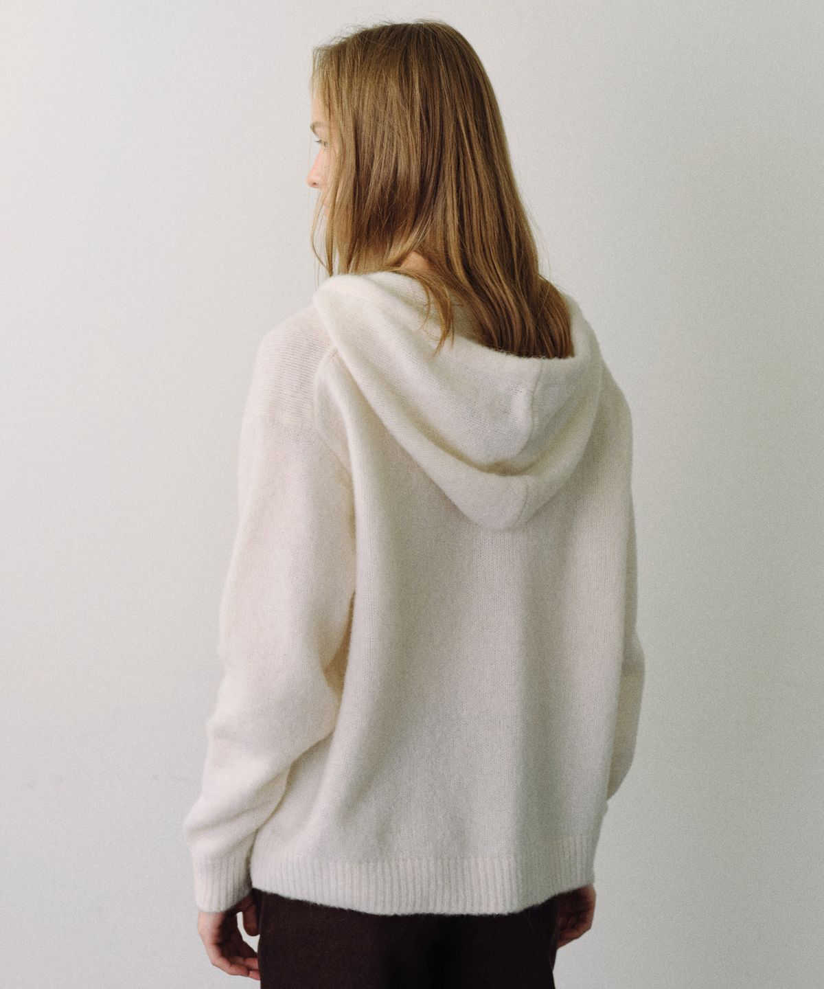 유라고(URAGO) Alpaca hooded knit