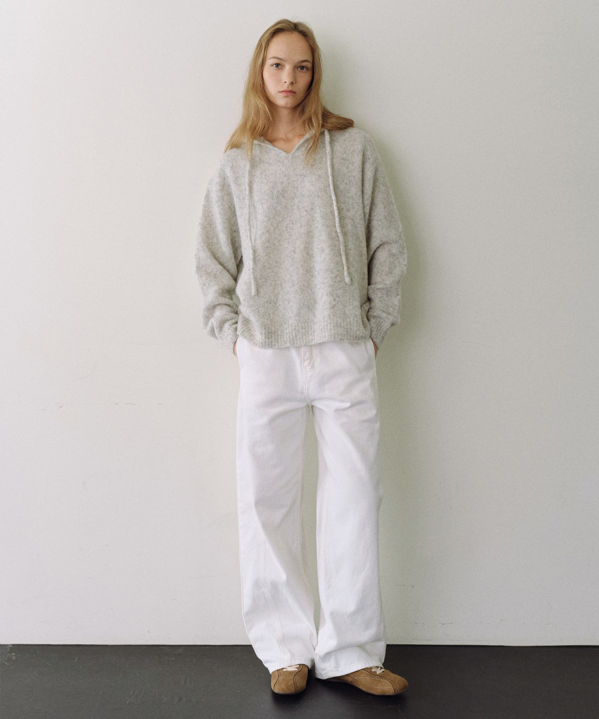 유라고(URAGO) Alpaca hooded knit