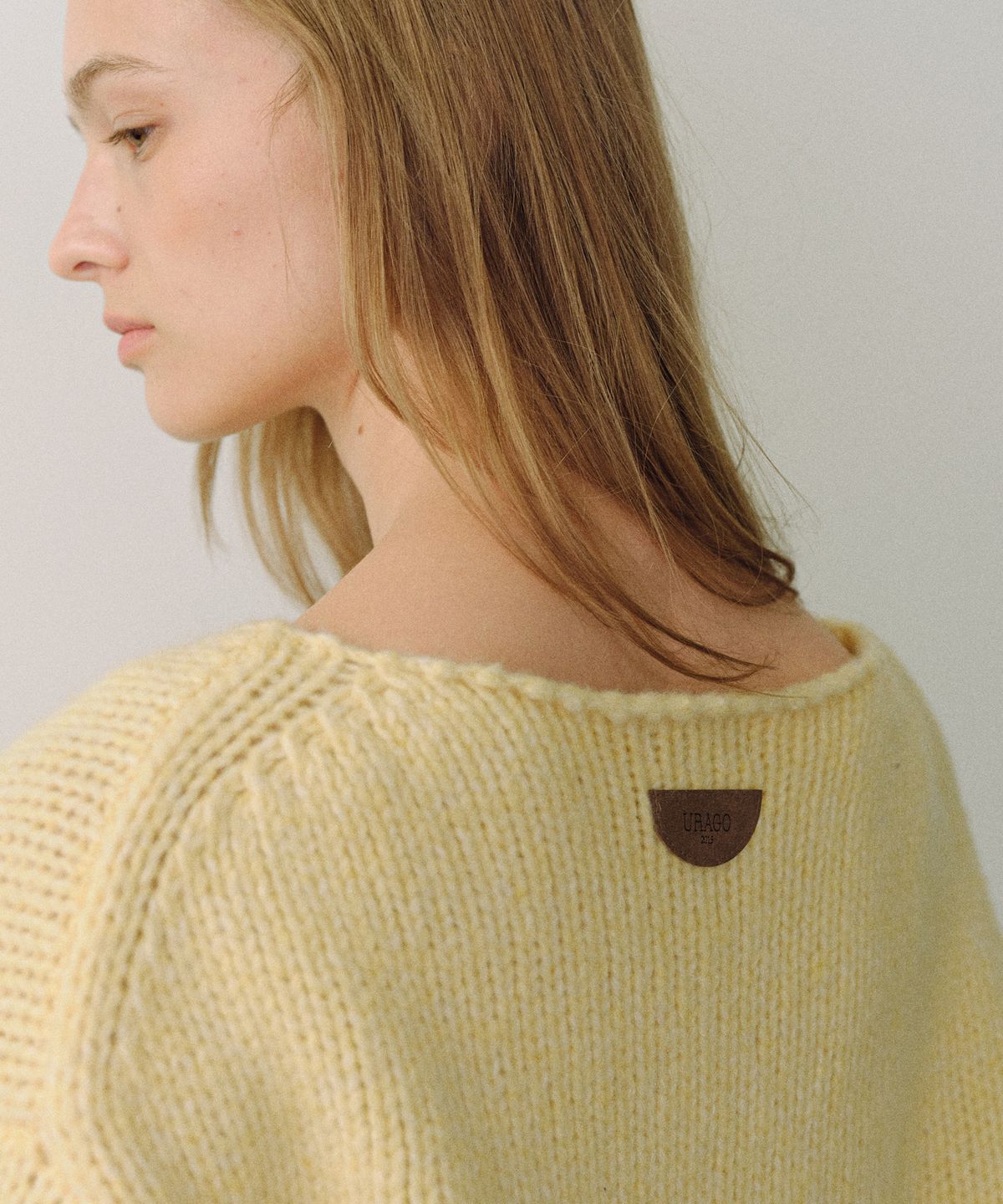 유라고(URAGO) Bulky boatneck wool knit