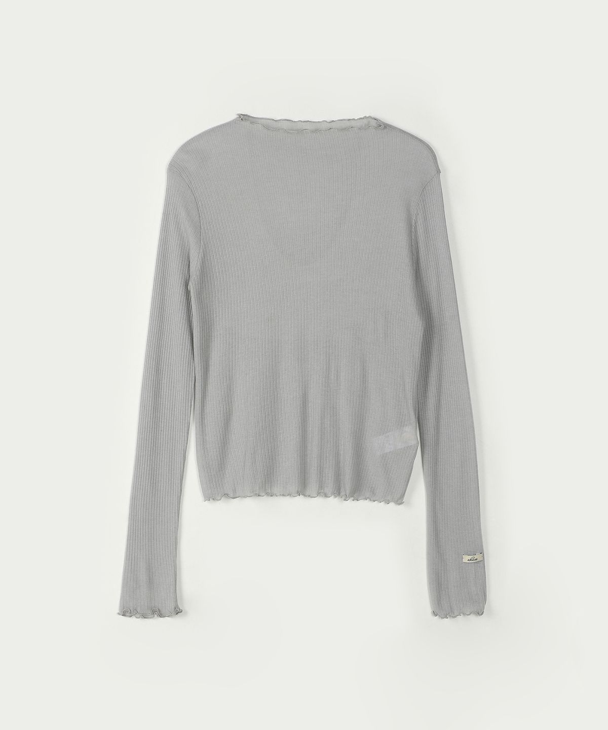 아위(AHWE) WOOL BLENDED TENCEL T-SHIRT_L GREY