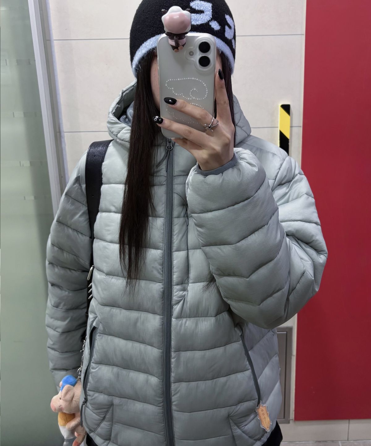 코드그라피(CGP) 경량 후드 패딩_카키