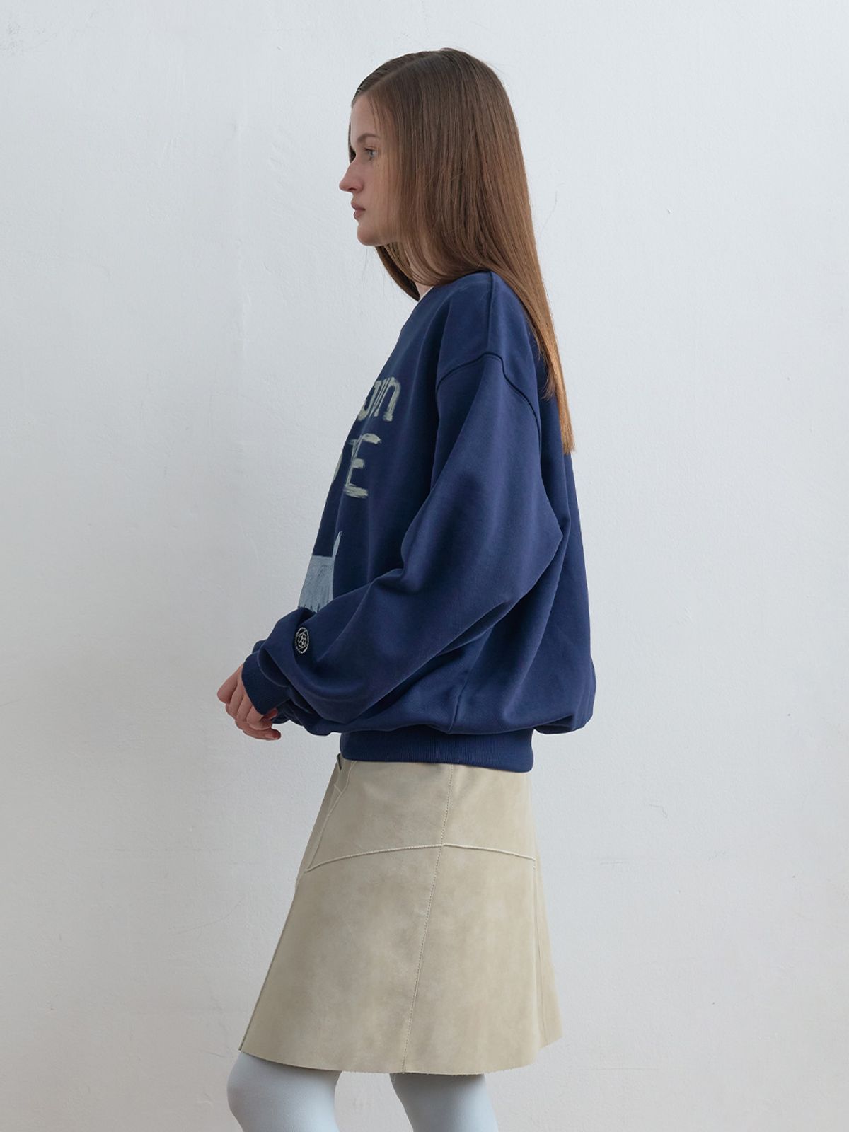 기준(KIJUN) Love Sweatshirt Navy