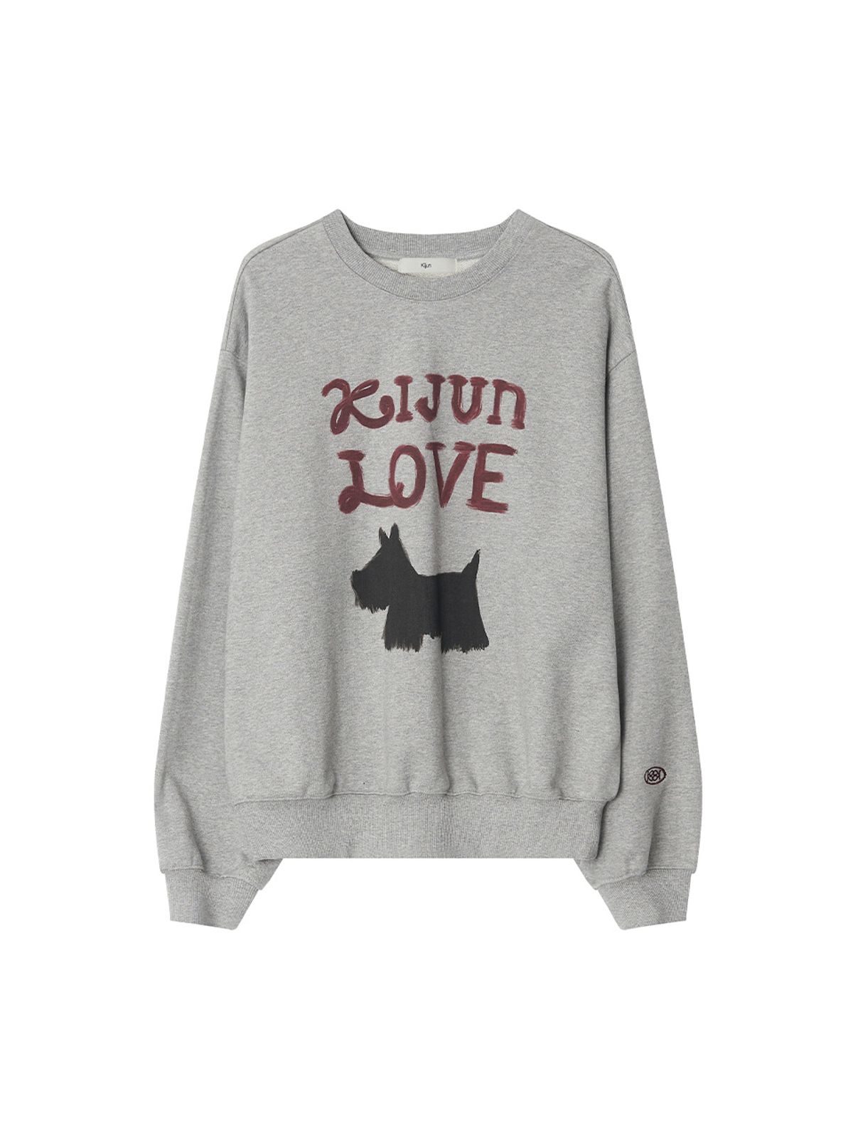 기준(KIJUN) Love Sweatshirt Melange Grey
