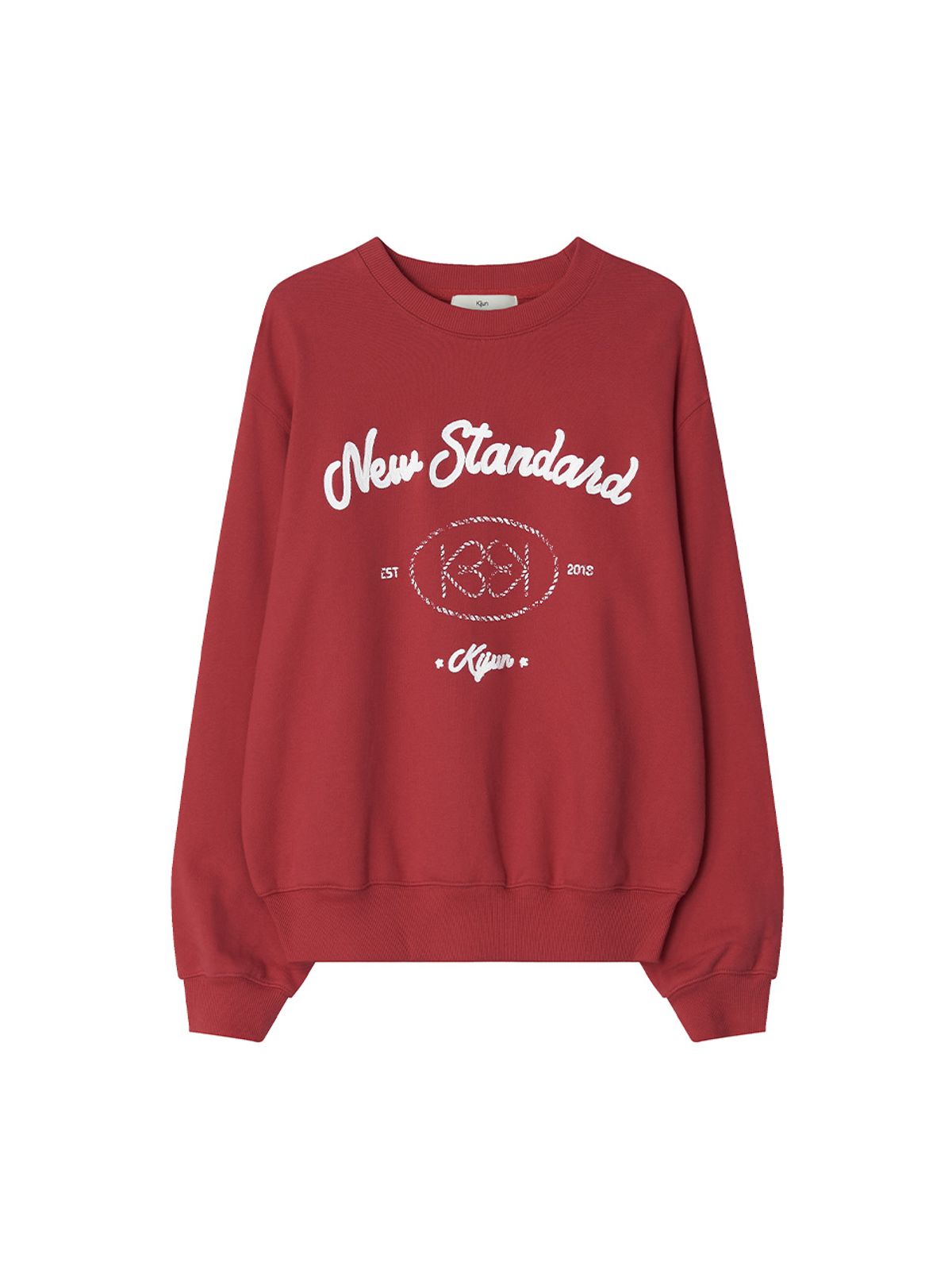 기준(KIJUN) Heart Emblem Sweatshirt Red