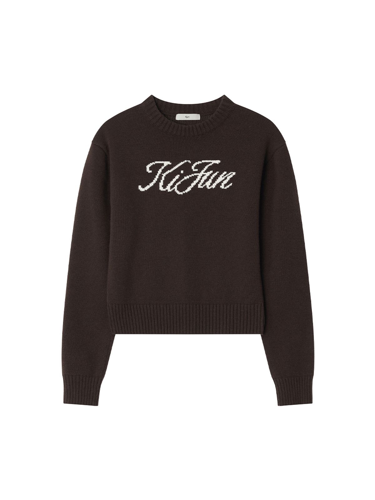 기준(KIJUN) Signature Logo Knit Brown