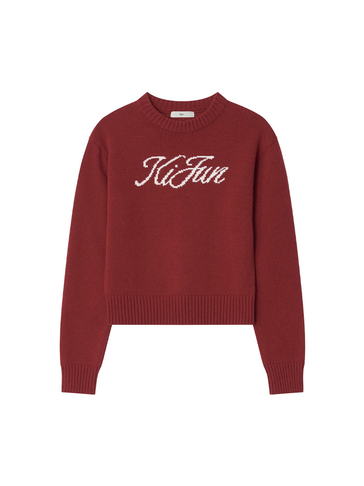 기준(KIJUN) Signature Logo Knit Red