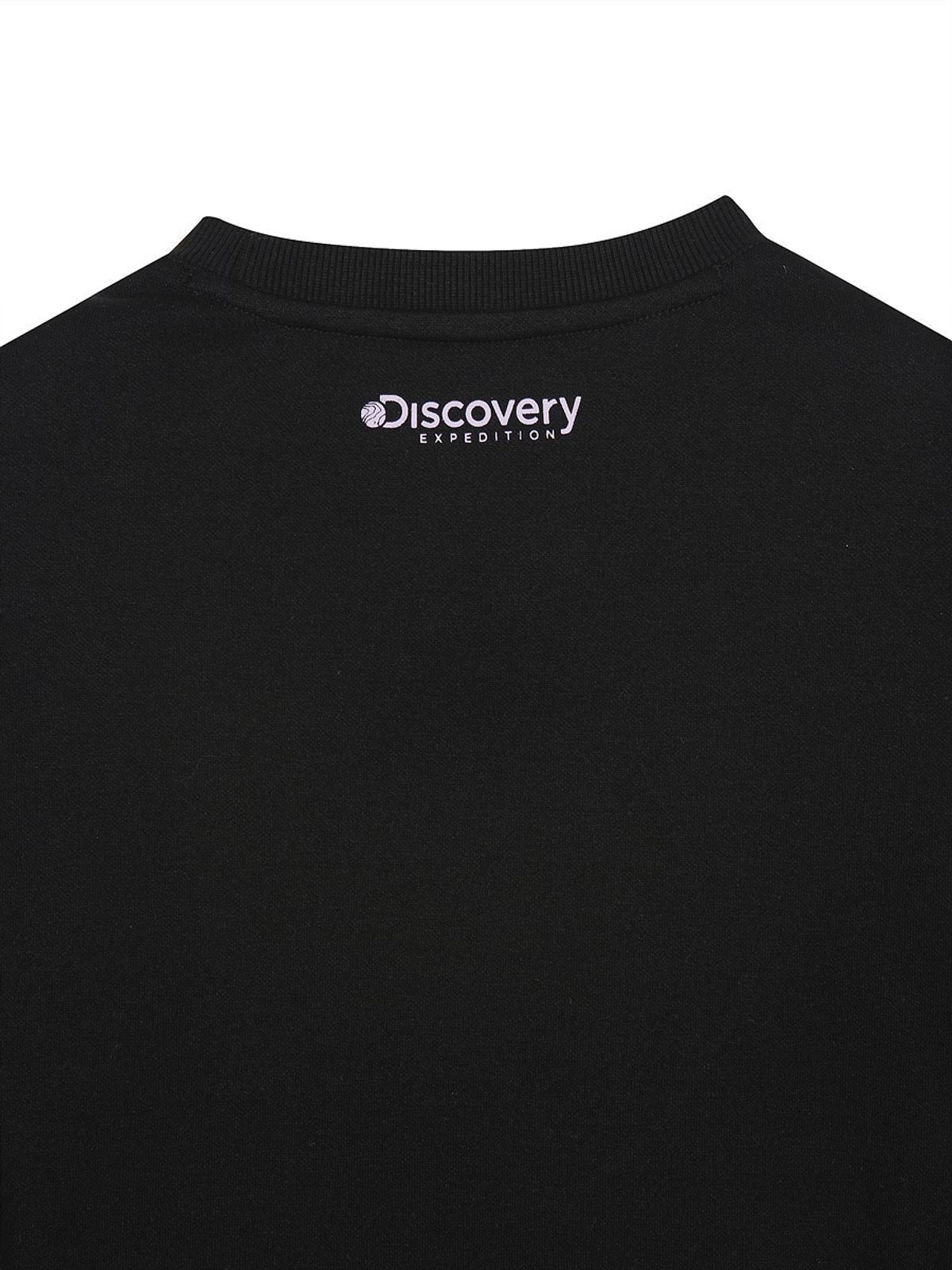 디스커버리 키즈(DISCOVERY KIDS) 여아 그래픽 맨투맨 세트 (BLACK)