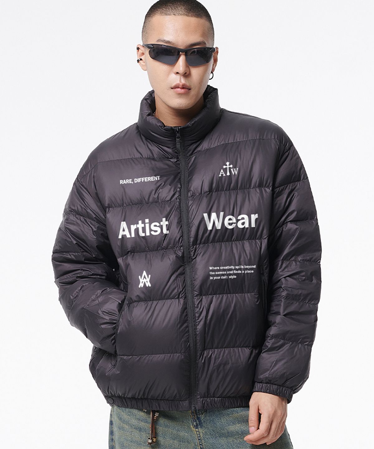 아티스트웨어(ARTISTWEAR) 유니티 오버핏 라이트 다운 패딩