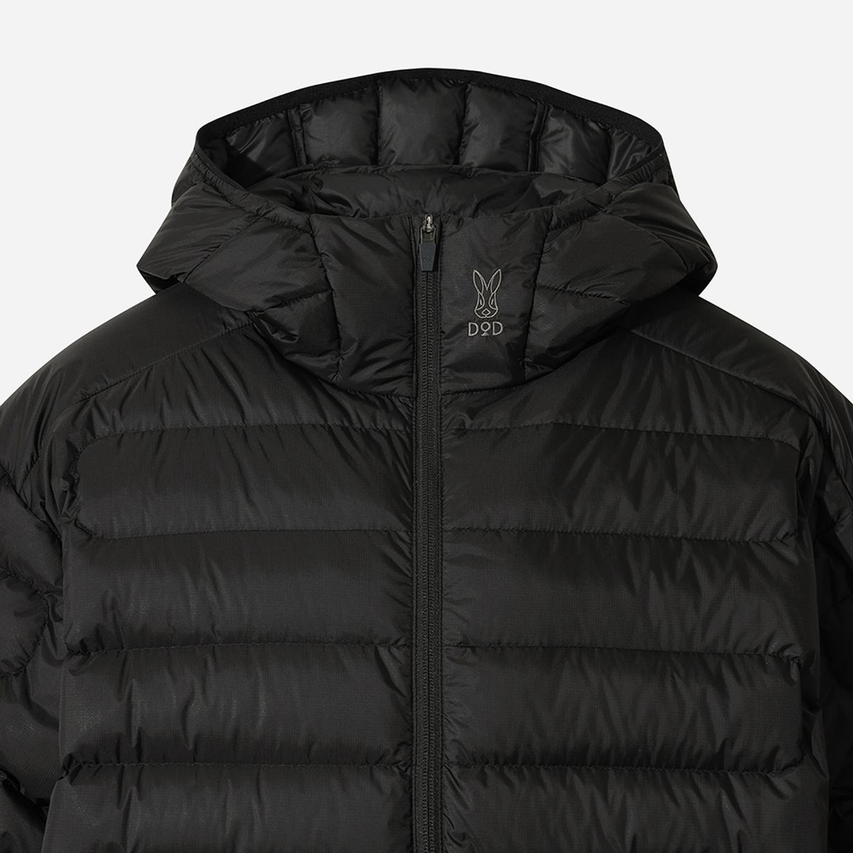디오디(DOD) 보일러 후드 경량 구스 다운자켓(BLACK)