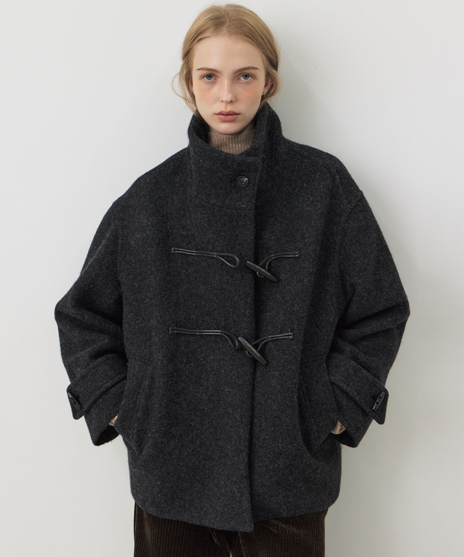 MUSINSA公式 | CITYBREEZE [ウール100%]ウールハイネックダッフル