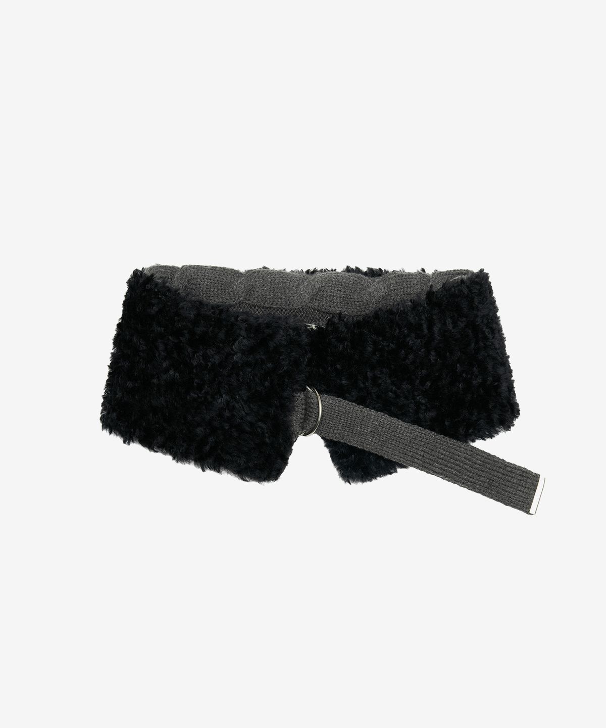 인사일런스 우먼(INSILENCE WOMEN) 케이블 스트랩 넥워머 CHARCOAL