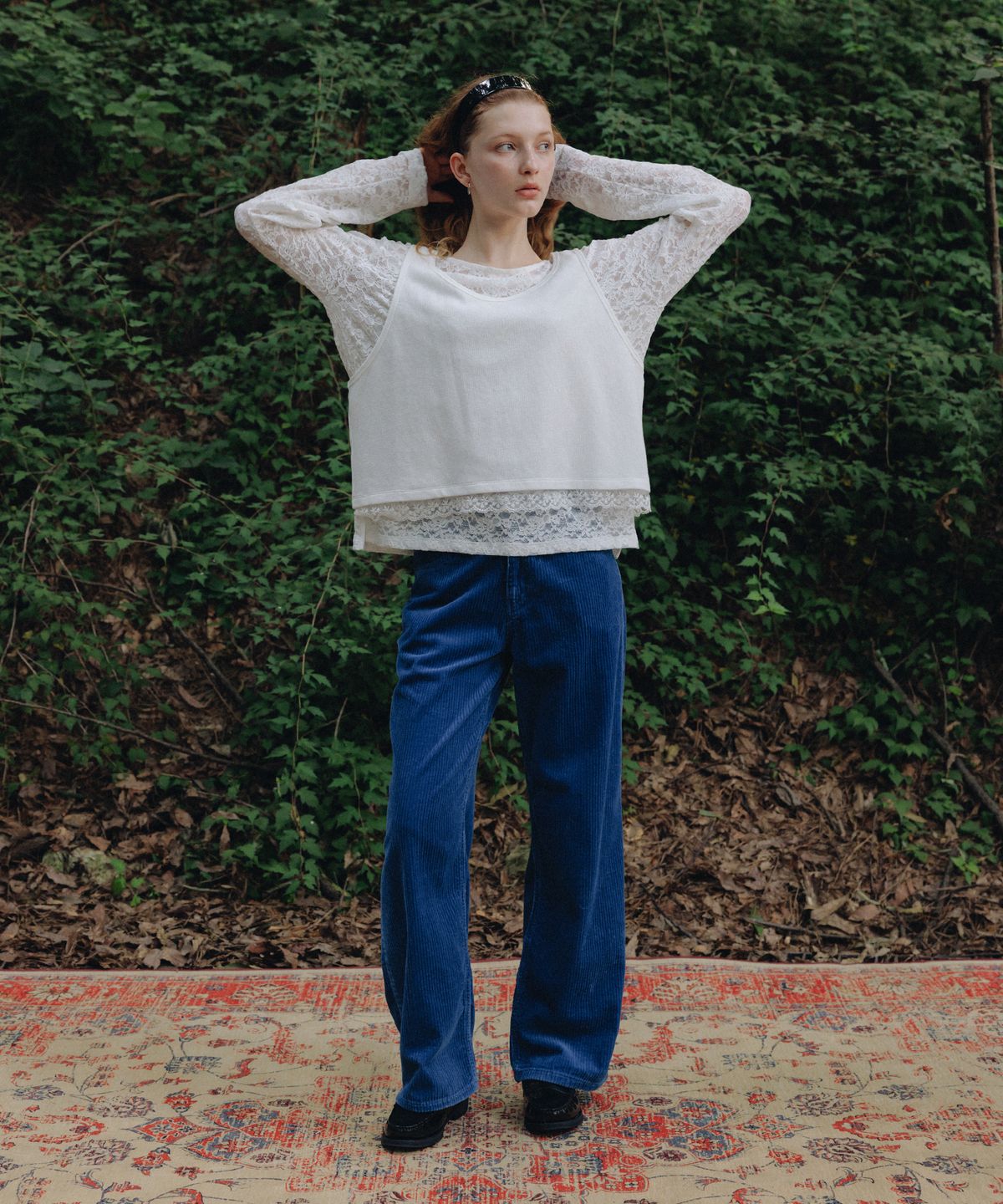 프리터(FRITUR) Azure Corduroy Pants Blue_F263PT10