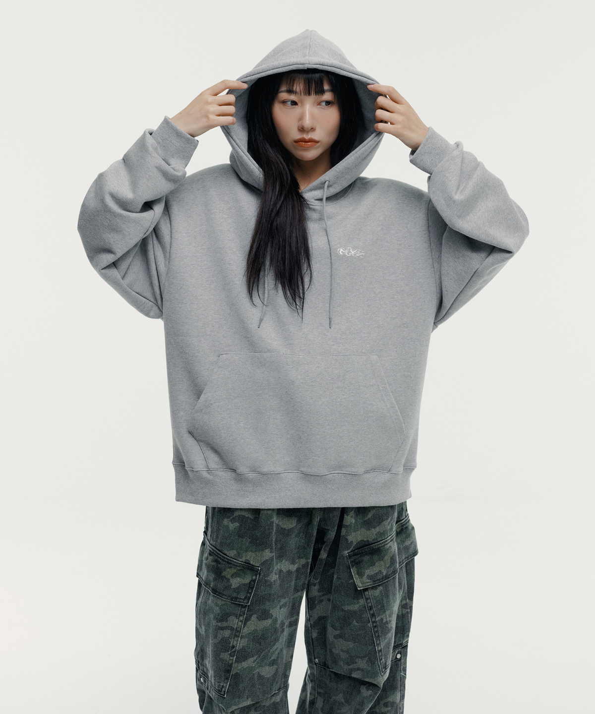 토치(TORCH) TORCH PRAY HOODIE ［MELANGE GREY］