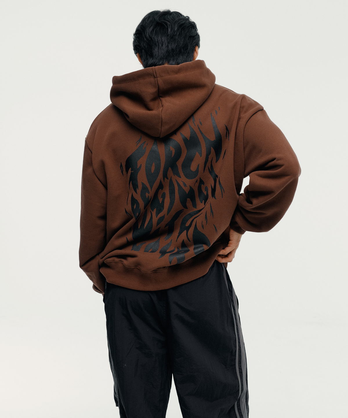 토치(TORCH) TORCH BEGINS HOODIE ［DARK BROWN］