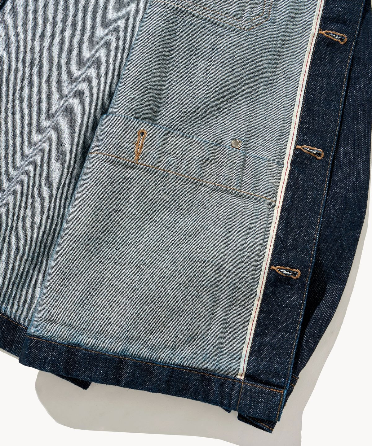 덴메이드(DENMADE) Selvedge Work Jacket (Deep Indigo)