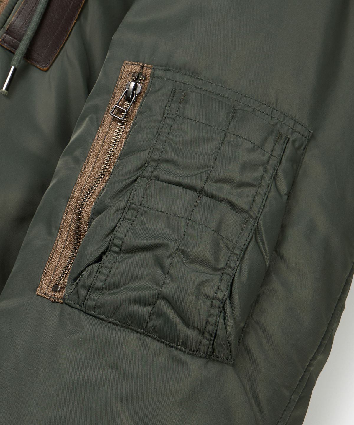 프리즘웍스(FRIZMWORKS) ACTIVE MA-1 HOODED PARKA _ OLIVE