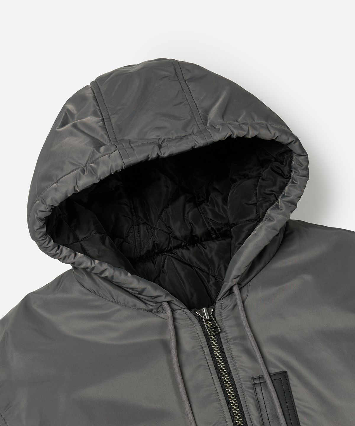 프리즘웍스(FRIZMWORKS) ACTIVE MA-1 HOODED PARKA _ GUN METAL