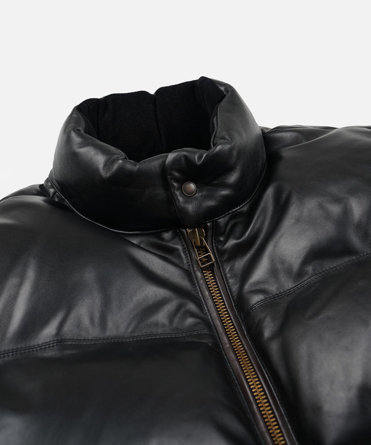 프리즘웍스(FRIZMWORKS) SNOWDON LAMBSKIN DOWN JACKET _ BLACK