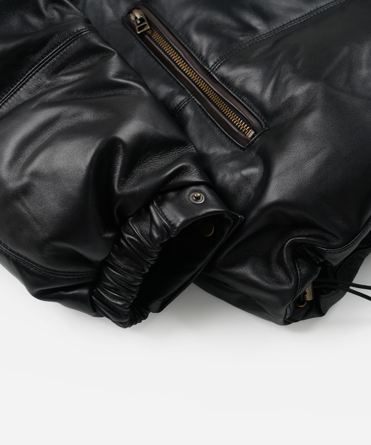 프리즘웍스(FRIZMWORKS) SNOWDON LAMBSKIN DOWN JACKET _ BLACK