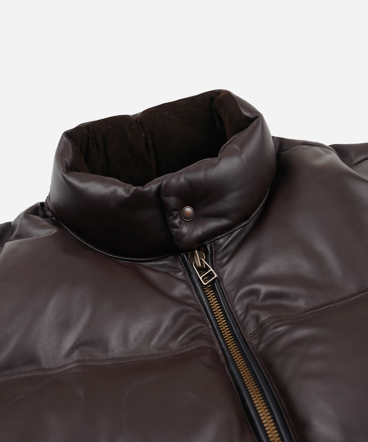 프리즘웍스(FRIZMWORKS) SNOWDON LAMBSKIN DOWN JACKET _ BROWN