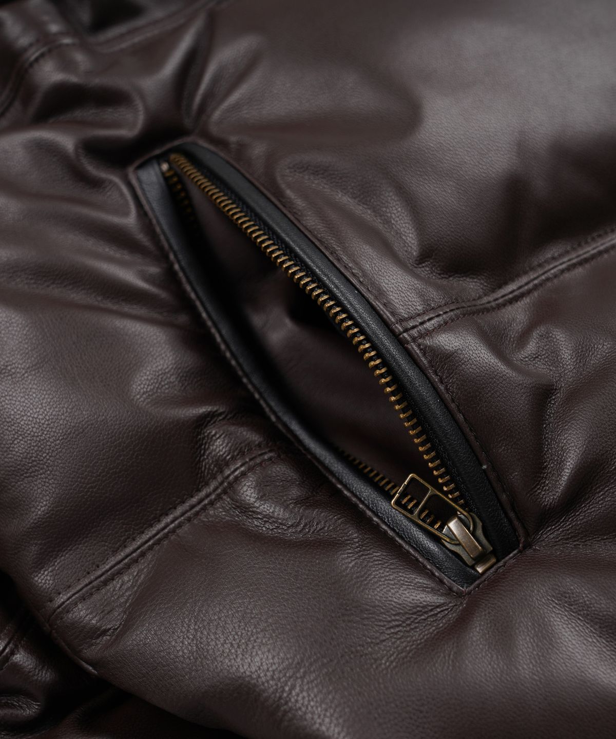 프리즘웍스(FRIZMWORKS) SNOWDON LAMBSKIN DOWN JACKET _ BROWN